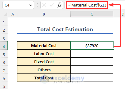 Building Estimation and Costing Excel Sheet