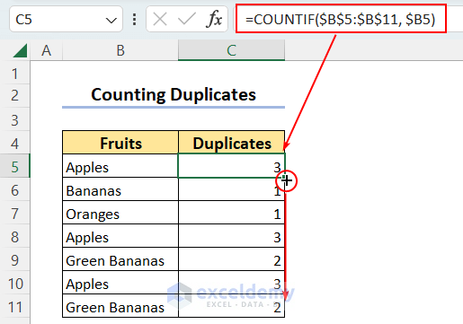 Formula To Find Duplicates In Excel 6 Suitable Examples 