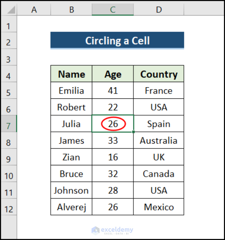 How To Insert A Circle In Excel