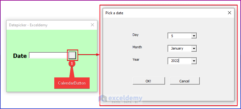 How To Create A Textbox Datepicker With Excel VBA 5 Steps