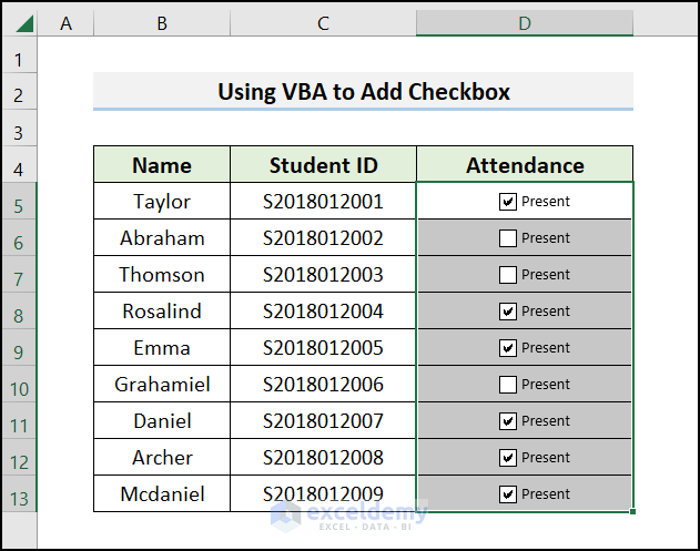 how-to-make-a-checklist-in-excel-without-developer-tab