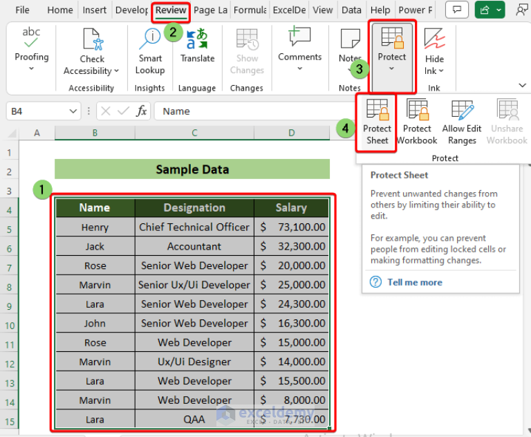 How to Lock Font in Excel (with Other Cell Formatting)