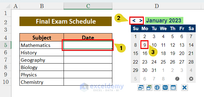 How To Add A Date Picker In Excel 2023 Infoupdate