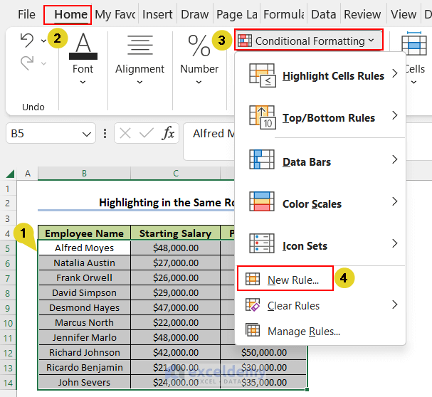 How To Highlight Duplicates In Two Columns In Excel 2 Examples 