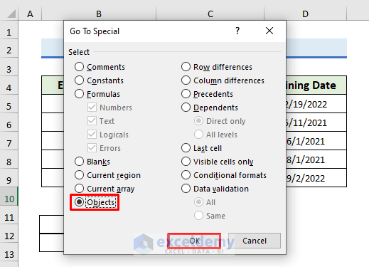 how-to-remove-floating-cells-in-excel-3-easy-ways-exceldemy