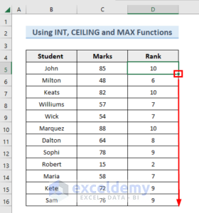 How to Scale Data from 1 to 10 in Excel (3 Quick Methods)