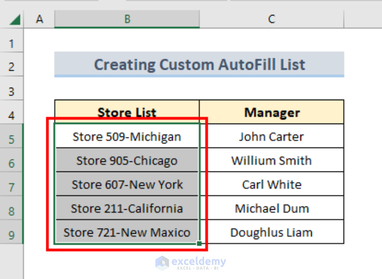 how-to-create-a-custom-autofill-list-in-excel-2-quick-methods