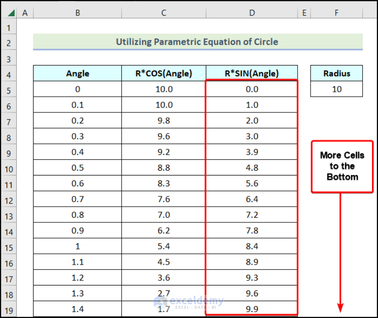 how-to-draw-a-circle-in-excel-with-specific-radius-3-methods