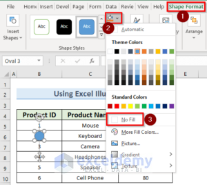 How to Put a Circle Around a Number in Excel (4 Quick Tricks)