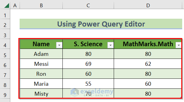 How To Inner Join In Excel Easy Methods Exceldemy