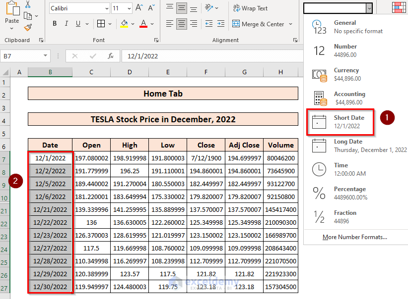 How To Use Short Date Number Format In Excel ExcelDemy