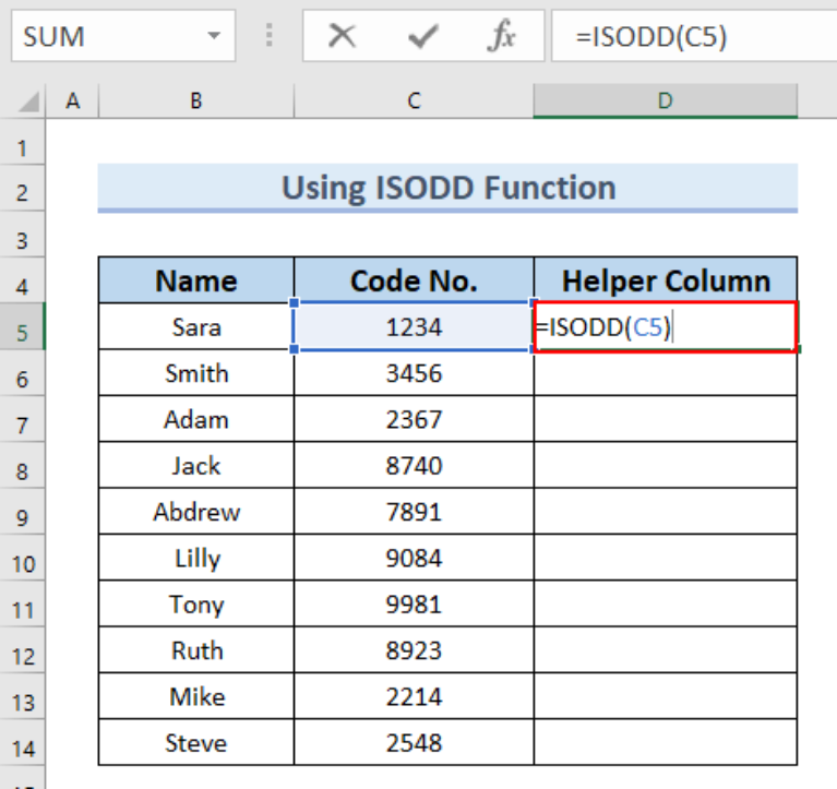 how-to-sort-odd-and-even-numbers-in-excel-4-easy-examples