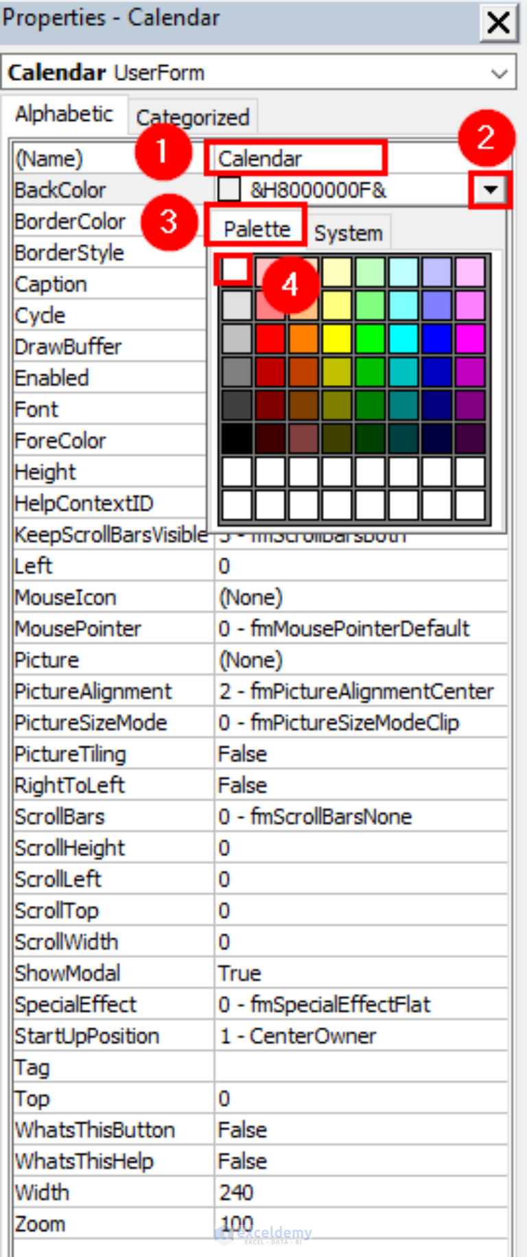 How to Create Calendar Using VBA in Excel (with Easy Steps)