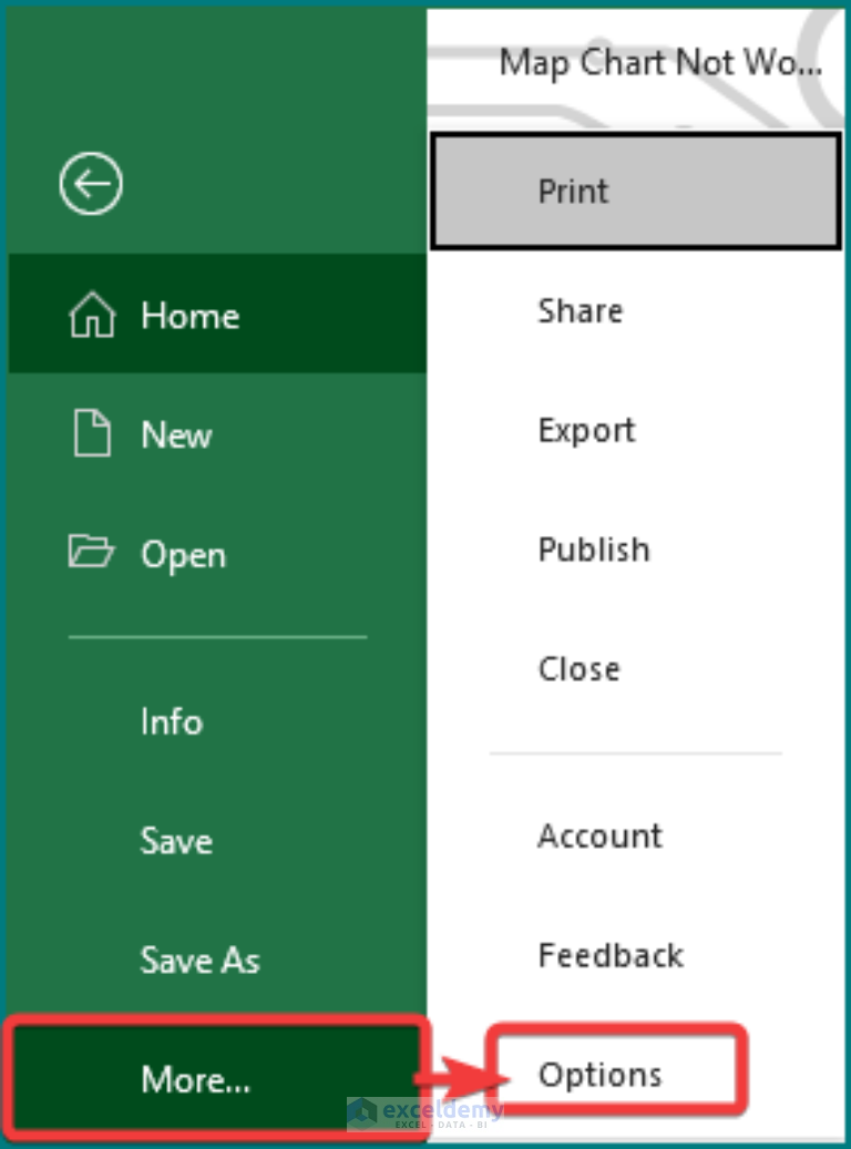 [Fixed!] Excel Map Chart Not Working (11 Possible Solutions)