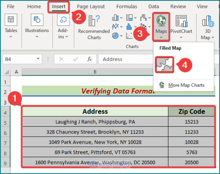 [Fixed!] Excel Map Chart Not Working (11 Possible Solutions)