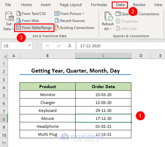 How To Use Power Query Date Functions In Excel 3 Examples 