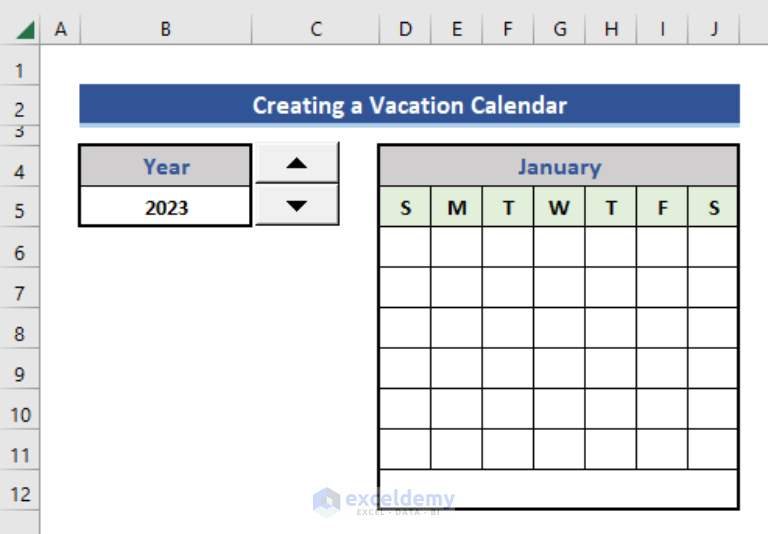 how-to-make-a-vacation-calendar-in-excel-with-detailed-steps