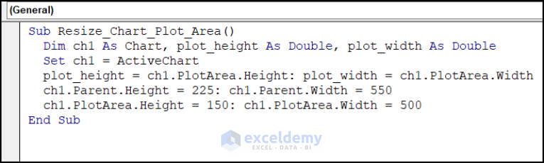 How to Resize Chart Plot Area Using VBA in Excel - ExcelDemy