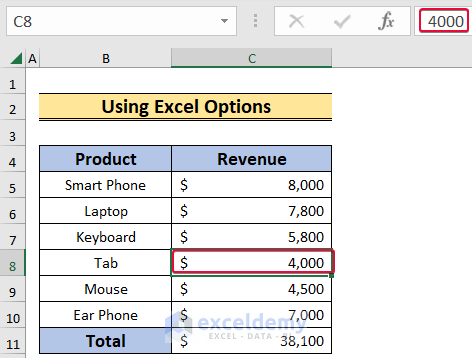 How to Turn on Auto Calculate in Excel (2 Easy Ways) - ExcelDemy