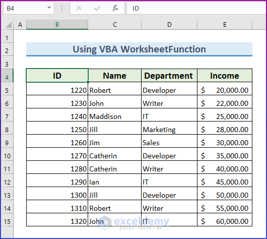 Excel VBA Vlookup With Multiple Criteria 3 Examples 