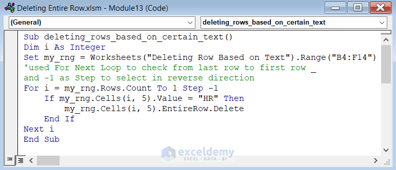 excel-vba-to-delete-entire-row-13-examples-exceldemy