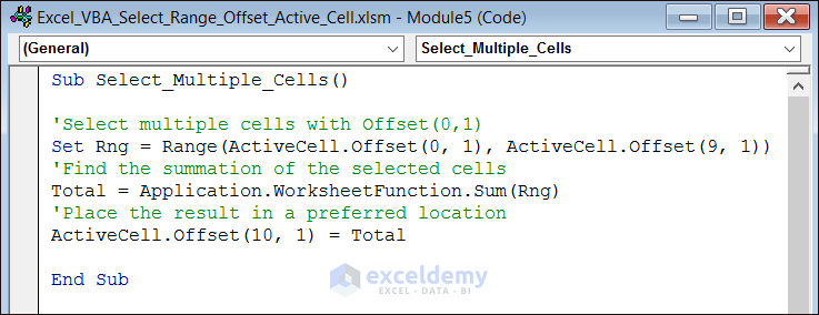 excel-vba-select-range-with-offset-based-on-active-cell