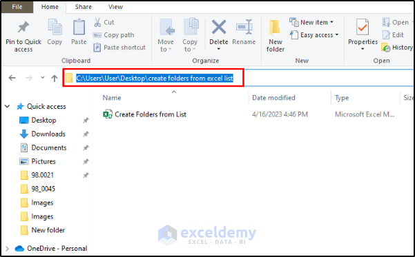 how-to-create-folders-from-excel-list-3-easy-methods