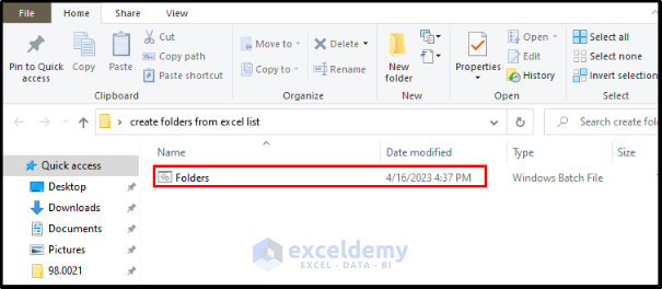 how-to-create-folders-from-excel-list-3-easy-methods