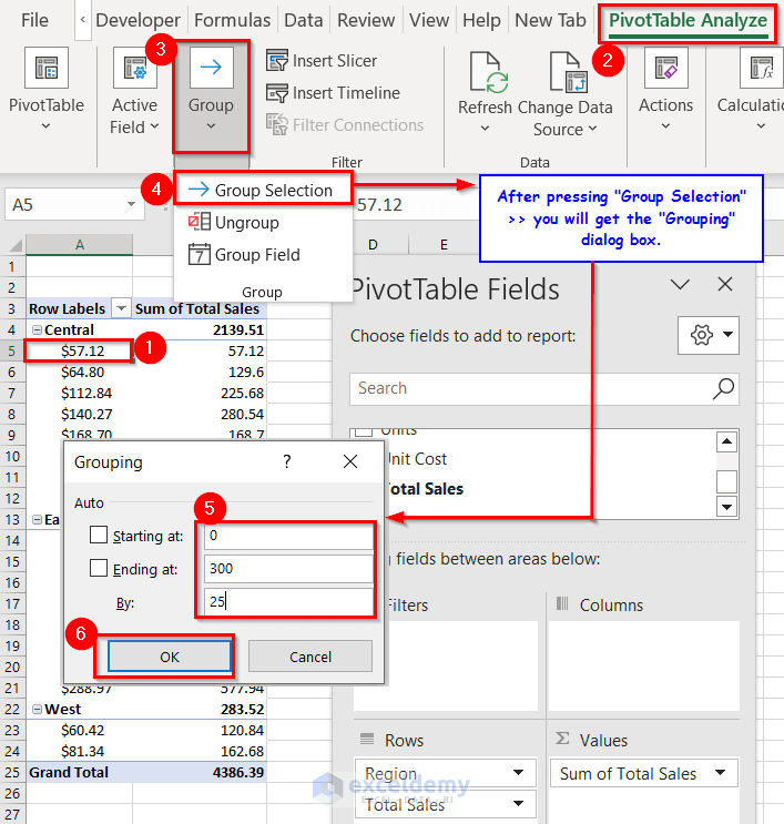 How To Group Data In Pivot Table 3 Different Examples 