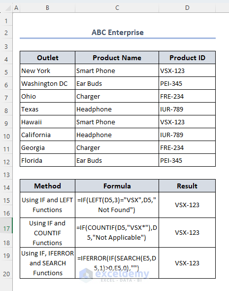 Excel If Cell Begins With Certain Text Then Return Value