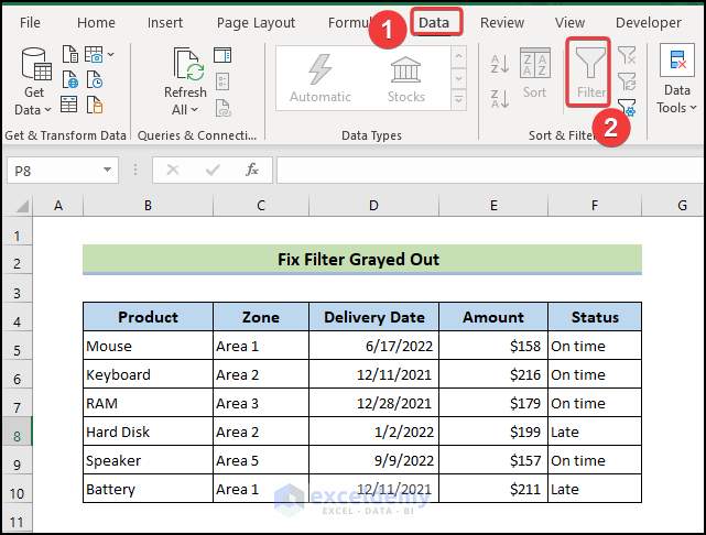 Excel Not Filtering Entire Column 9 Reasons With Solutions 