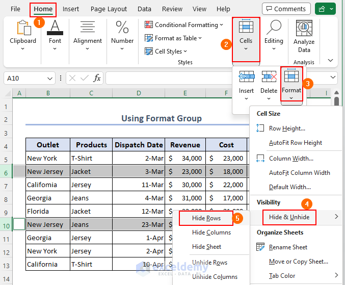 How To Hide Cells In Excel 3 Methods Exceldemy 5898