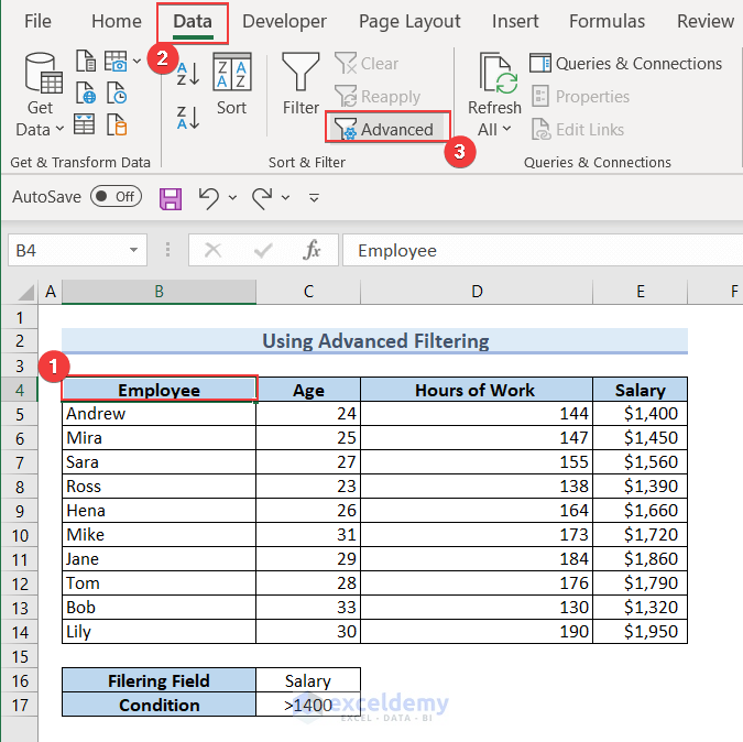 how-to-hide-filter-buttons-in-excel-exceldemy