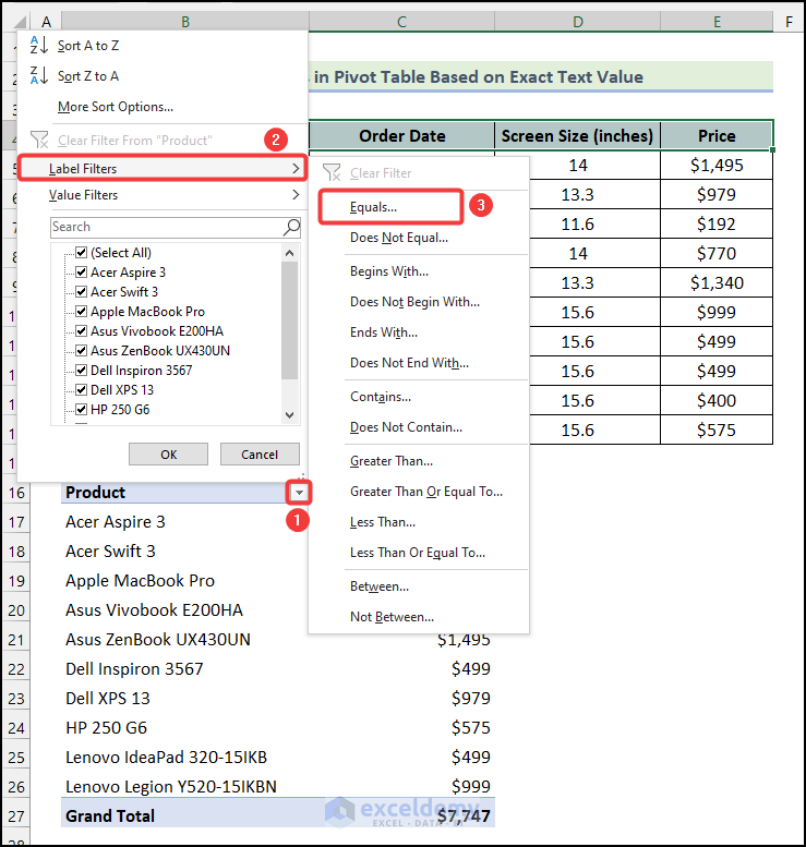  Excel Pivot Table Filter Based On Cell Value 6 Handy Examples 