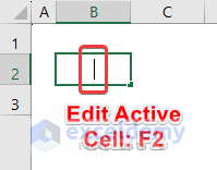 Keyboard Shortcut to Edit Active Cell