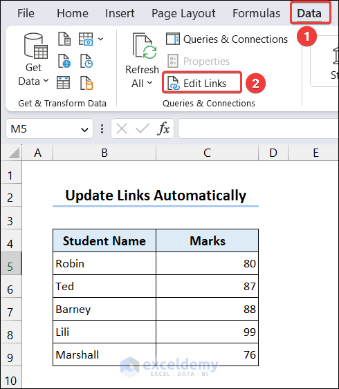 How To Update Excel Links Manually Automatically ExcelDemy