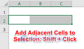 Keyboard Shortcut to Add Adjacent Cells to Selection