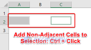 Keyboard Shortcut to Add Non-Adjacent Cells to Selection