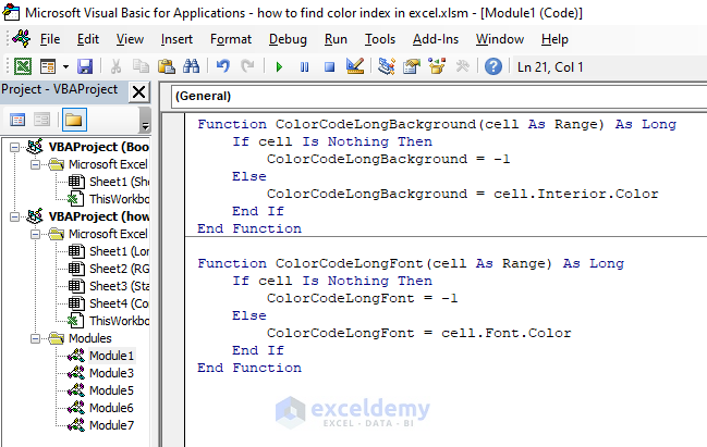 How To Find Color Index In Excel ExcelDemy