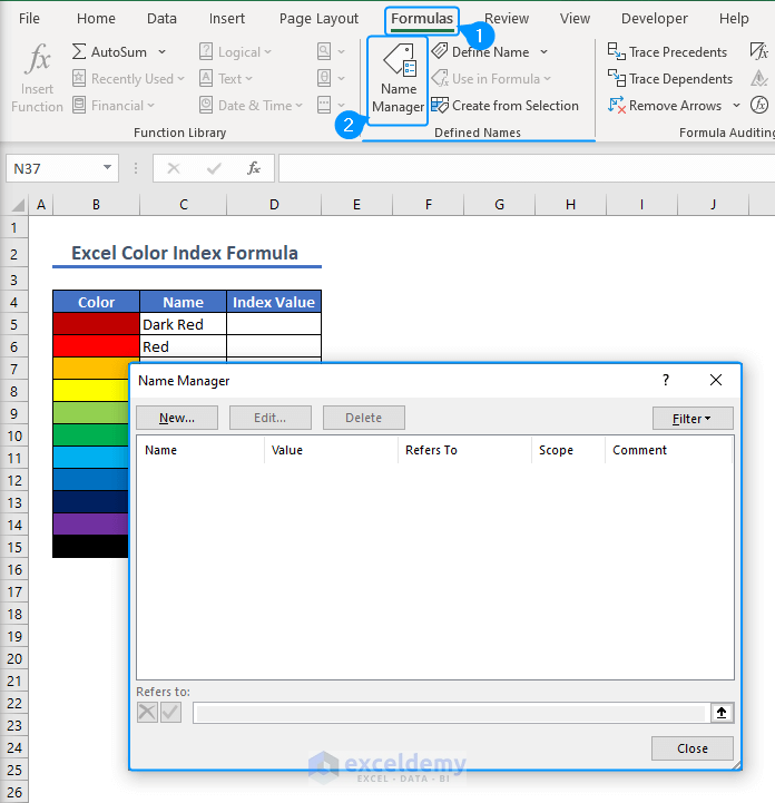 Excel Color Index Formula ExcelDemy