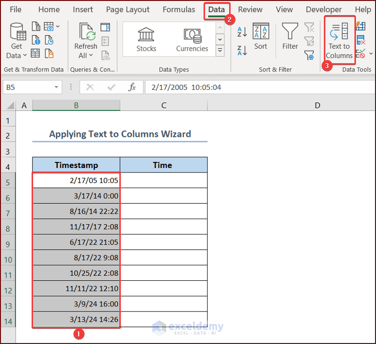  Excel Convert Timestamp To Time 4 Easy Ways ExcelDemy