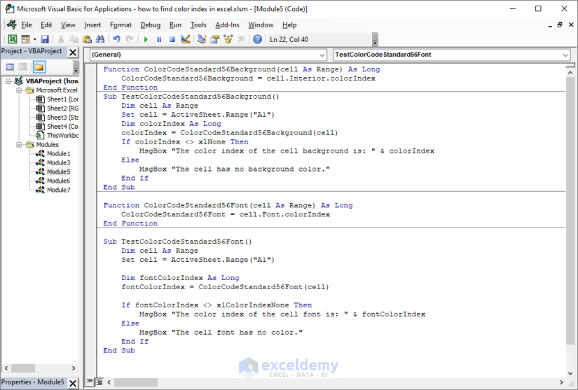  How To Find Color Index In Excel ExcelDemy