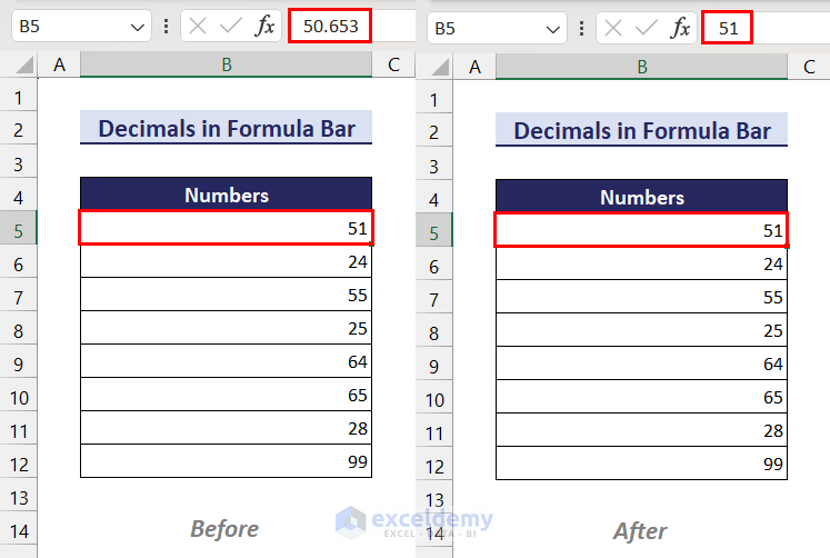 How To Remove Decimals In Excel Formula Bar 5 Methods Exceldemy 4412