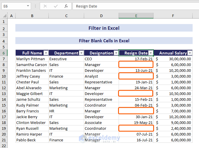 How To Add Use And Remove Filter In Excel ExcelDemy