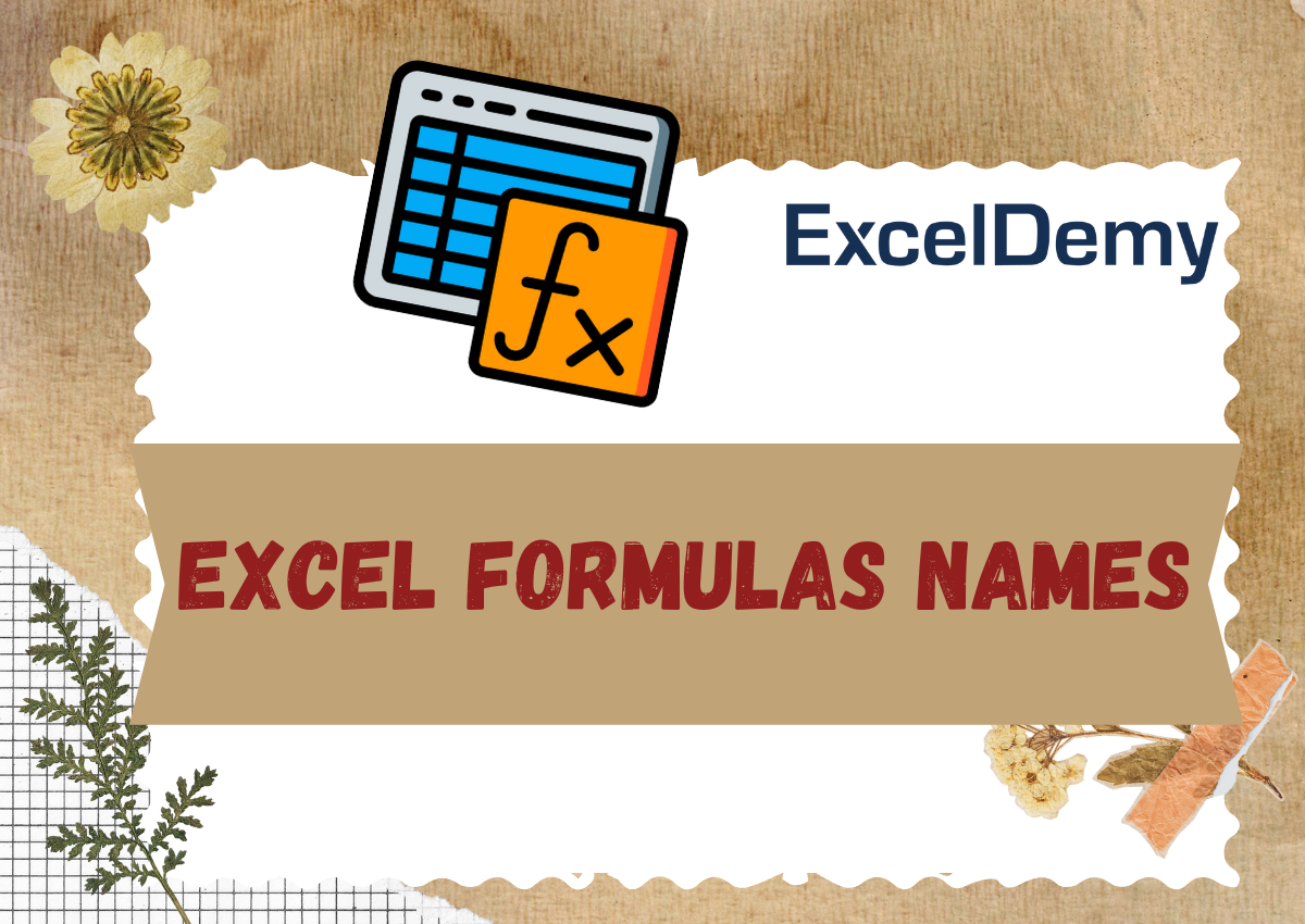 Excel Formulas Names - ExcelDemy