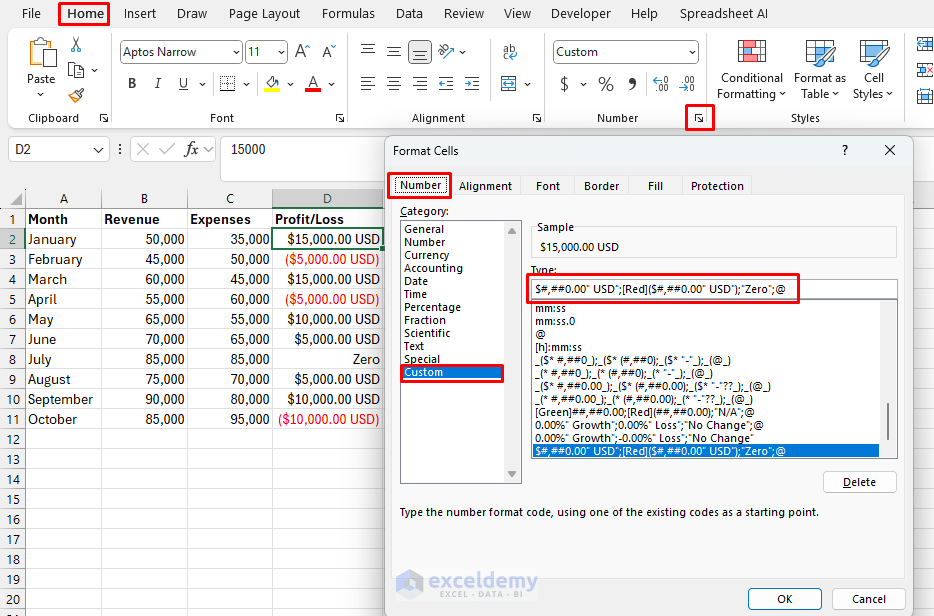 Custom Number Formatting with Complex Display Rules in Excel