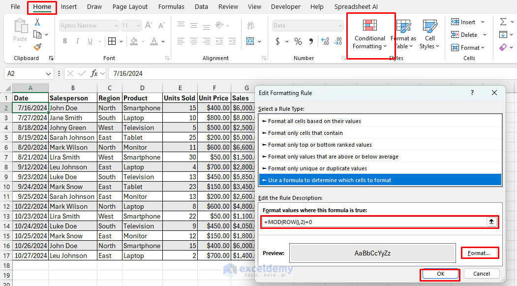 Advanced Conditional Formatting with Formula-Based Rules