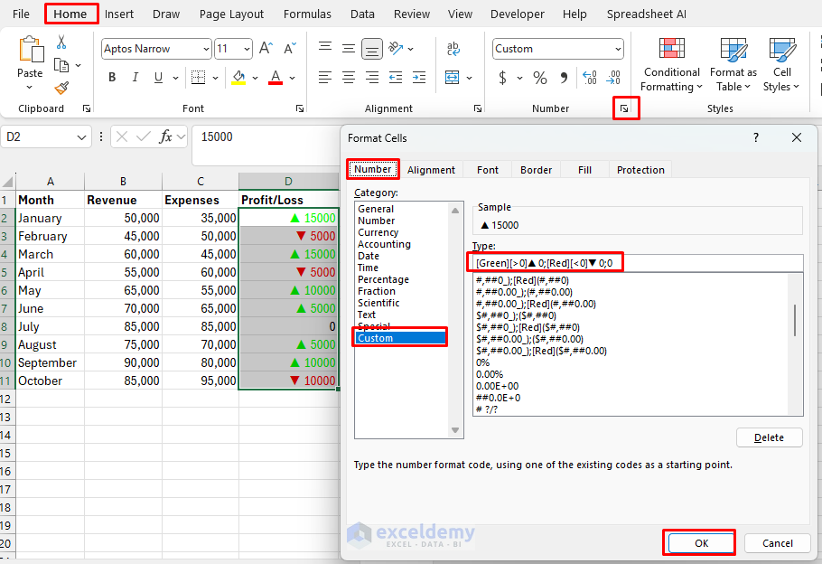 Custom Number Formatting with Complex Display Rules in Excel