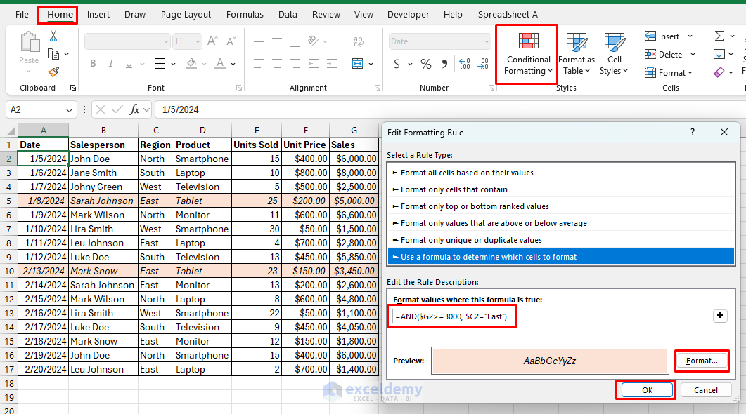 Advanced Conditional Formatting with Formula-Based Rules