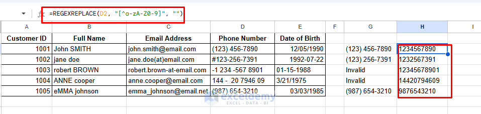 Advanced Data Cleaning: Power Query vs. Google Sheets' REGEX